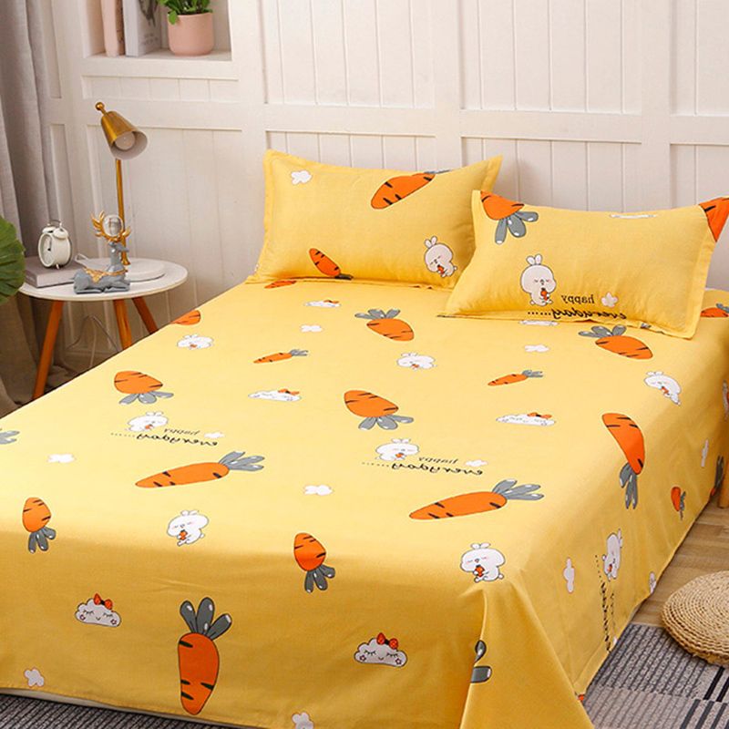 Twill Printed Bed Sheet Fade Resistant Breathable Polyester Sheet