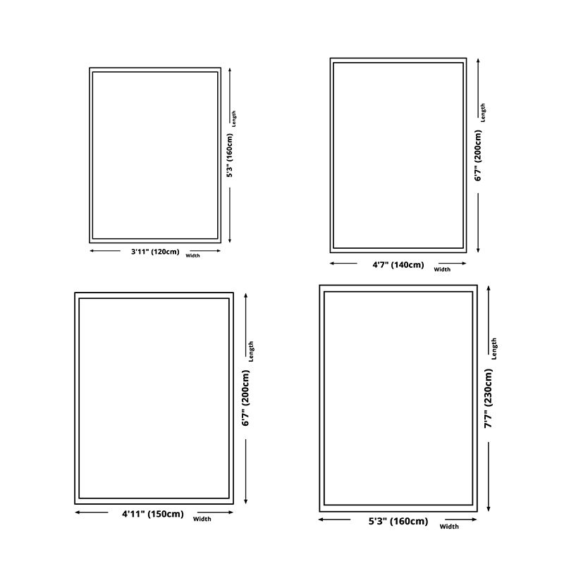 Grey Modern Rug Blended Graphic Rug Non-Slip Backing Rug for Home Decor