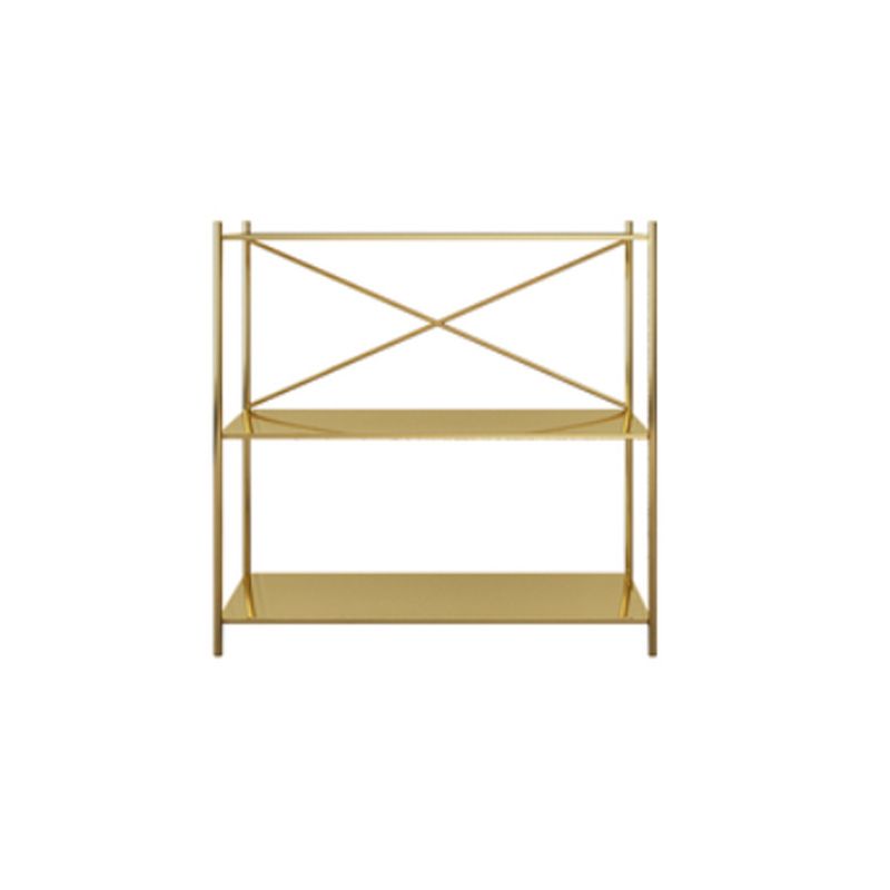 Minimalist Metal Open Etagere Bookcase with Rectangular Shelves