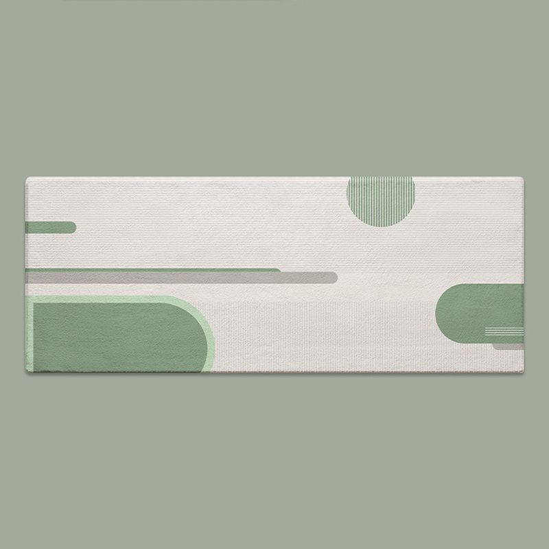 Orange Color Piece Rug Polyester Nordic Area Rug Stain Resistant Rug for Bedroom