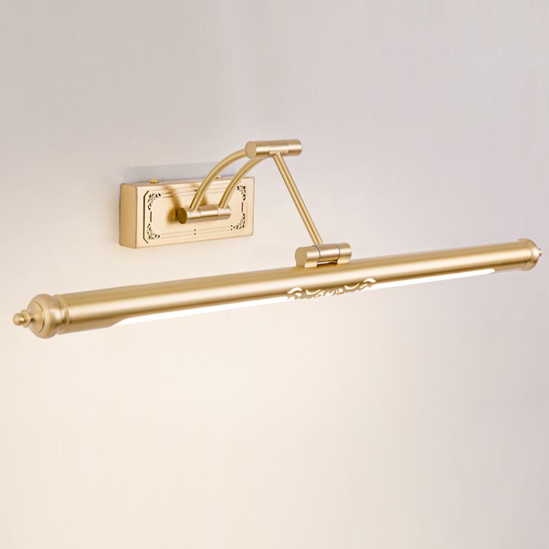 Tube Metal Wall Lighting Ideas Modernism LED Vanity Mirror Lamp with Adjustable Arm