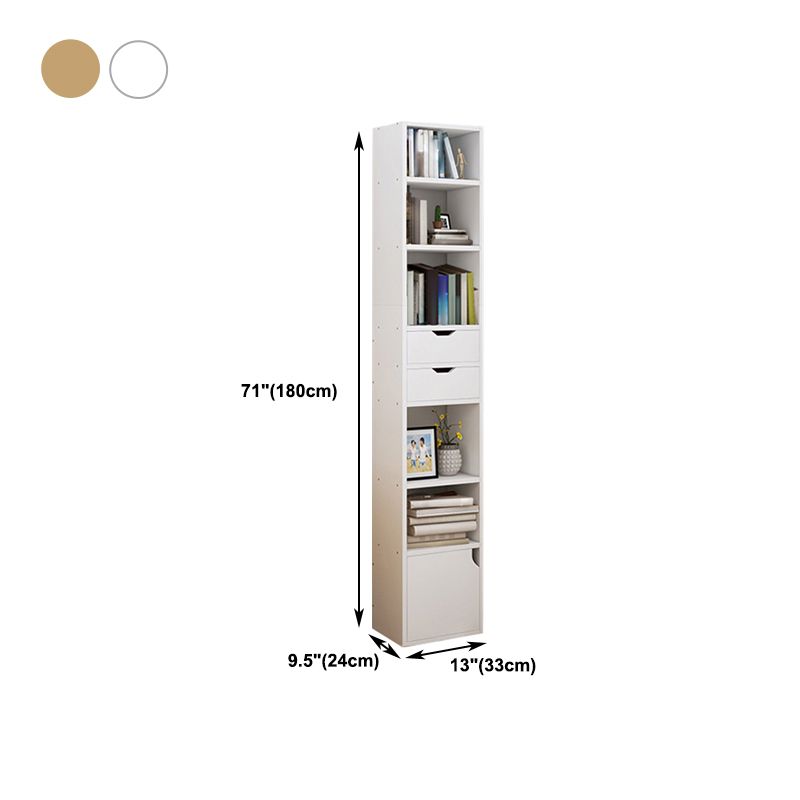 Closed Wooden Bookshelf Modern Minimalist Home Corner Bookcase
