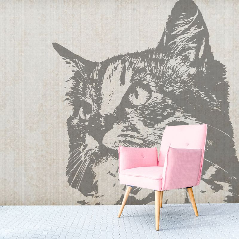 Eco-friendly Illustration Wall Mural Wallpaper Animals Decoration Sitting Room Wall Mural