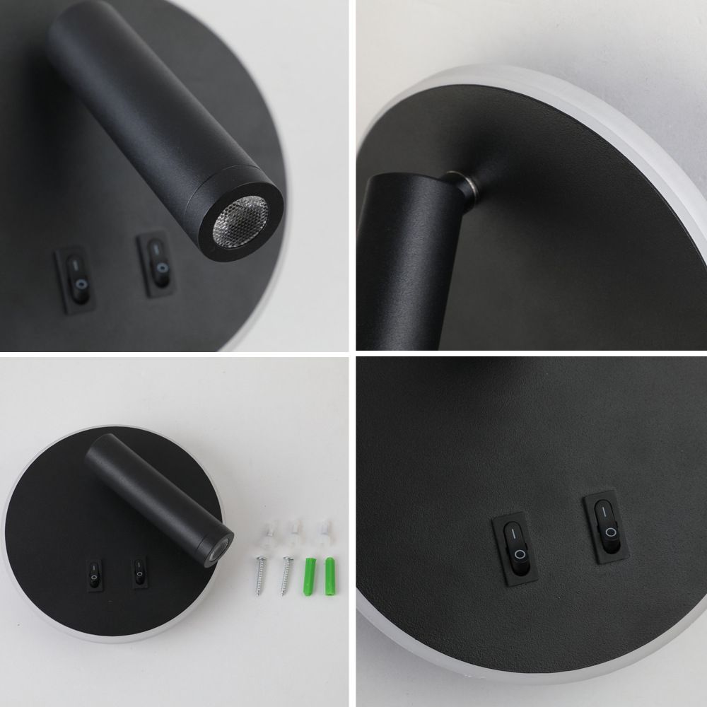 Wall Sconce Light 2 Lights Creative Modern Metal Wall Light for Bedroom