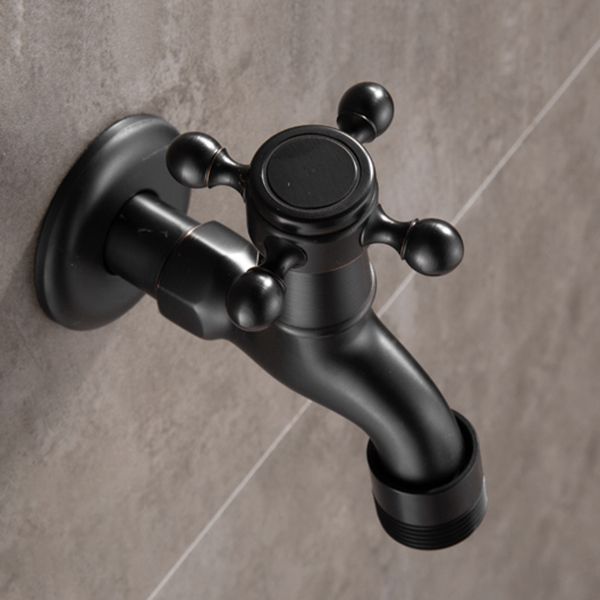 Widespread Bathroom Sink Faucet Wall Mounted Cross Handle Faucet