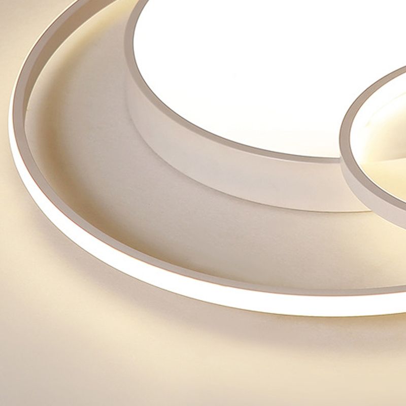 Circulaire en métal proche de l'éclairage de plafond Éclairage de plafond LED moderne pour chambre à coucher
