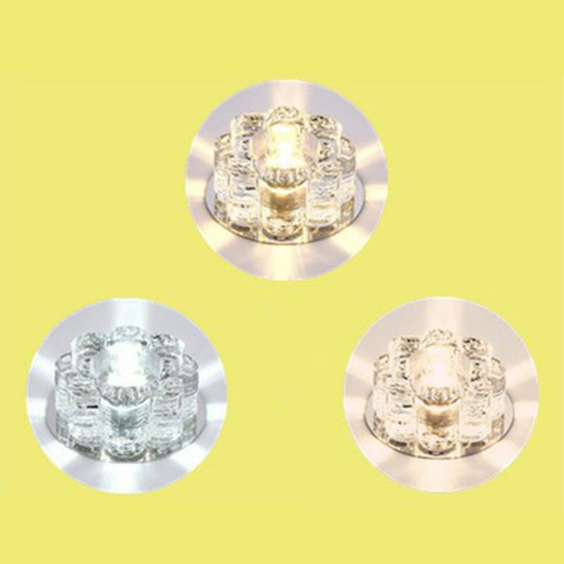 Bloemenkristal-inbouwlamp Artistiek helder LED-plafondlamparmatuur voor woonkamer