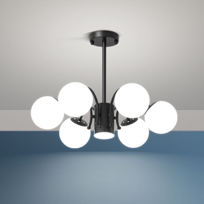 Modern Chandelier Light Fixtures Metal Global Hanging Lamp for Dining Room