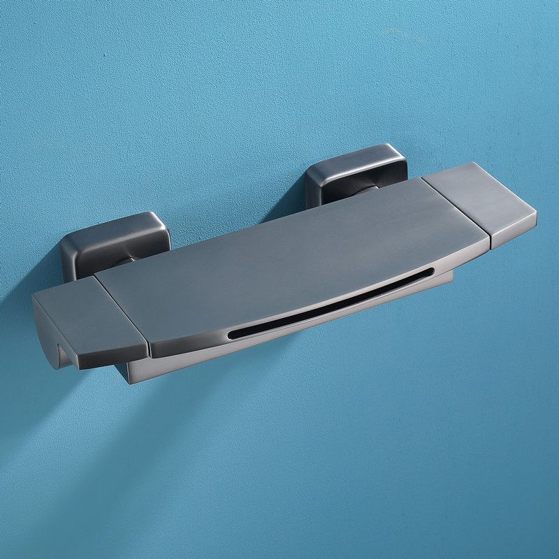 Modern Tub Faucet Trim Copper with Handheld Shower Wall Mount Bath Filler