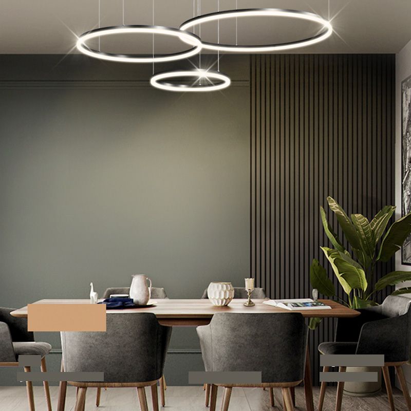 Contemporary Multi-layer Adjustable Pendant Lighting for Living Room Drawing Room