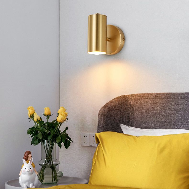 Lampada da parete di rame elettroplate in moderna luce da parete interno in ottone in ottone in ottone
