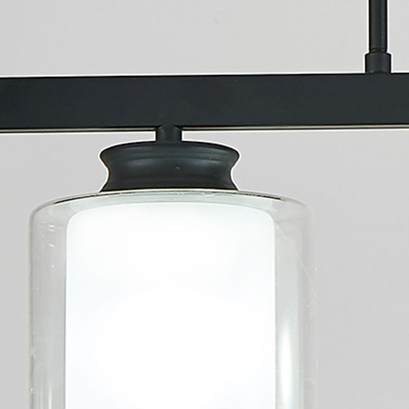 4 Éclairage pendentif à cylindre léger