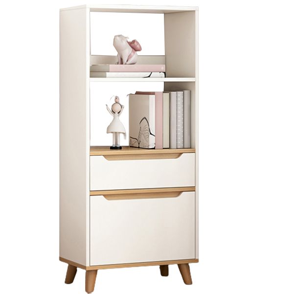 Standard Bookshelf with Drawer Modern Shelf Bookcase for Office