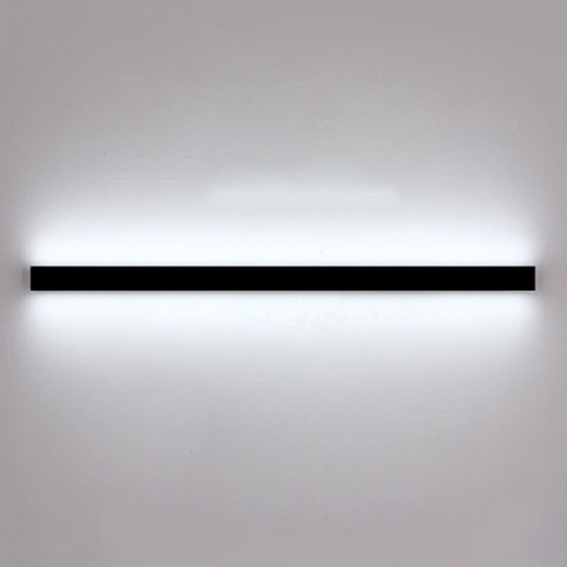 Estilo moderno Luces de apliques de pared lineal Metal 1 Ideas de iluminación de pared de luz