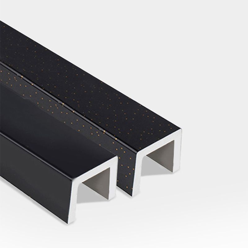 Black Full Frame Stainless Steel Glass Shower Screen, Fixed Semi Isolated Shower Screen