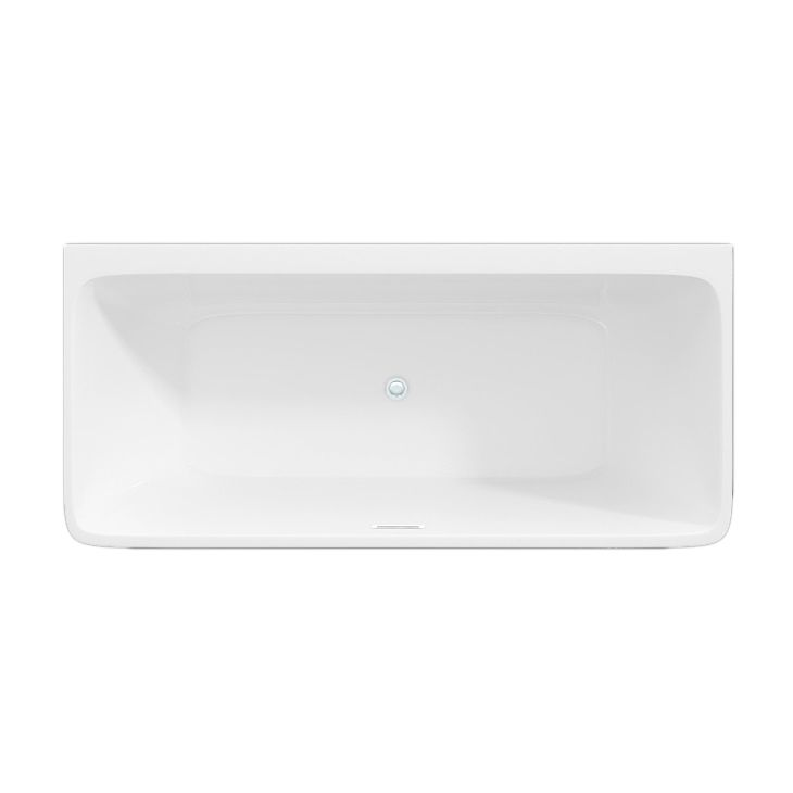Modern Rectangular Drop-in Bathtub Acrylic White Bath Tub for Home