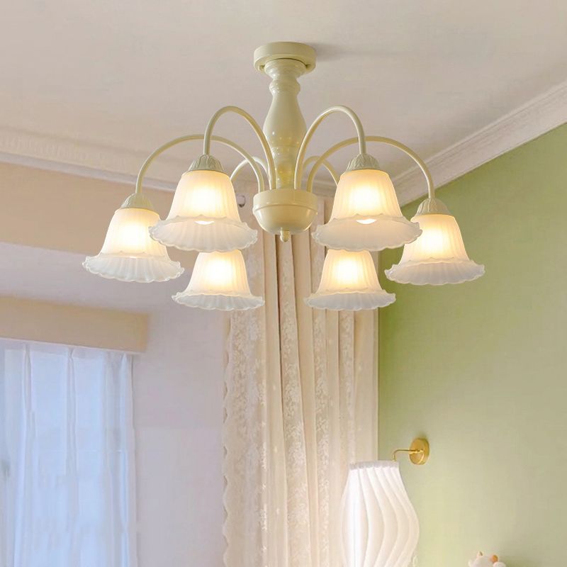 Modern Ceiling Lamp Creative Glass Shade Flush Mount Lighting Fixture for Bedroom