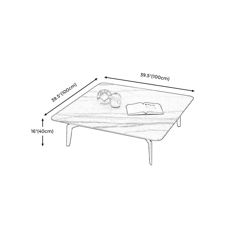 4 Legs Base Design Black Gold Slate & Marble Top Round/rectangular/square Coffee Table