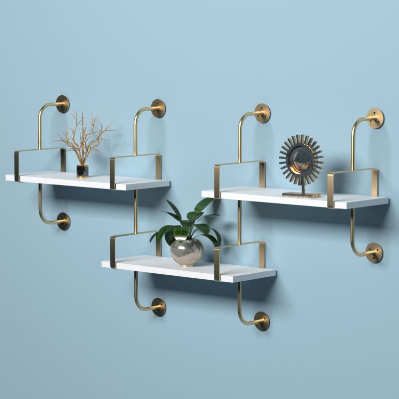 7,87 "W libreria in legno a parete in stile glam a parete per sala da studio sala