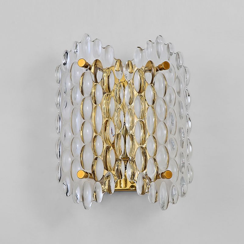 Modern Style Wall Light Crystal Sconces in Transparent for Bedroom