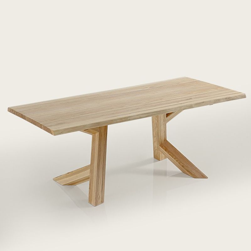 Modern Style Dinette Set 1/2/4/5 Pcs Rectangle Solid Wood Dinette Table with Chair