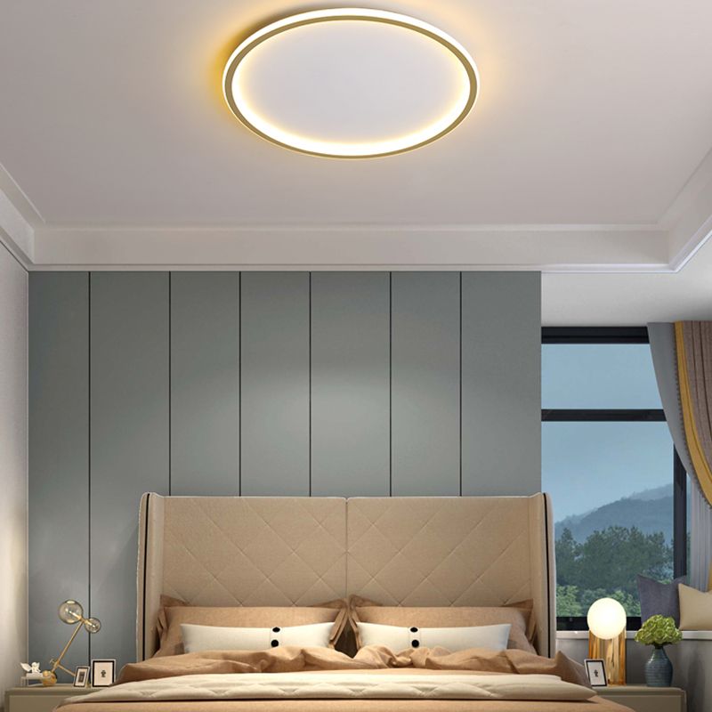 Kreis Close to Ceiling Lighting Einfache-Stil LED Aluminium in der Nähe von Deckenlampe