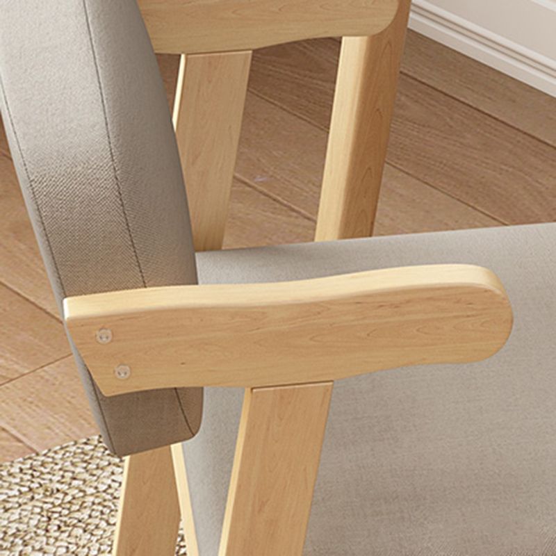 19.68" L x 19.68" W x 28.74" H Linen Arm Chair Accent Armchair for Living Room