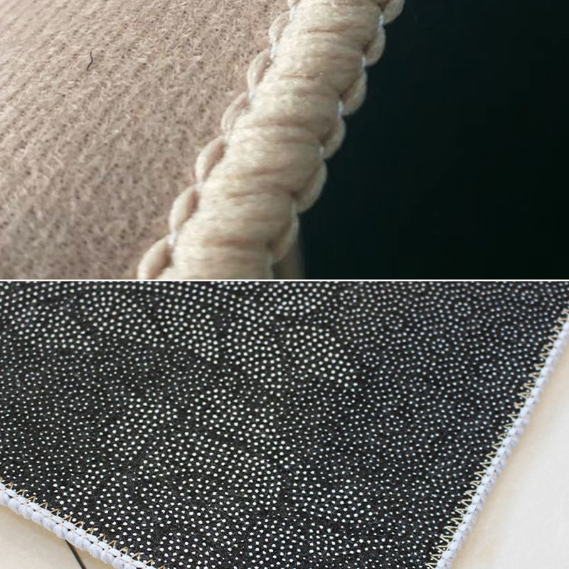 Nordic White Rug Polyester Color Piece Rug Tear Resistant Rug for Living Room