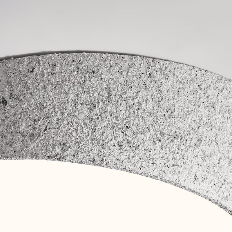 Distressed Finish Flush Mount Iron and Acrylic LED Industrial Ceiling Flush in Grey