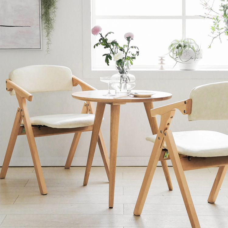 Chaises de salle à manger en bois contemporaines, fauteuil latéral à dossier ouvert, pour usage domestique