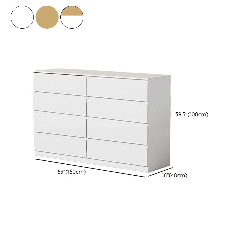 Contemporary Storage Chest Manufactured Wood Dresser , 15.6 Inch W