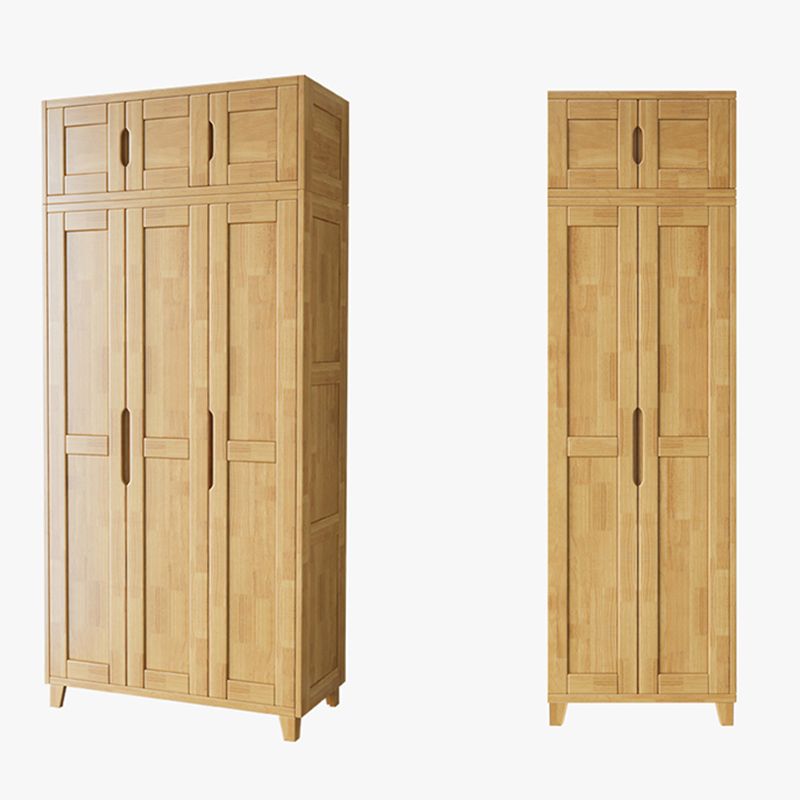 Light Wood Finish Wardrobe Armoire Traditional Wardrobe Cabinet