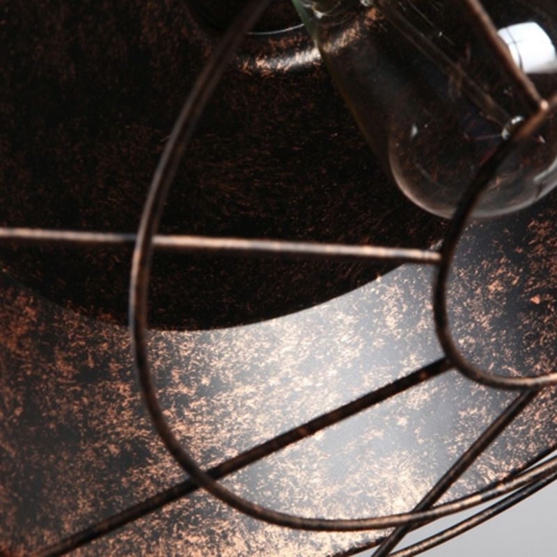 Luce a sospensione in ferro battuto a 1 luce vintage fienile a soffitto per la barra