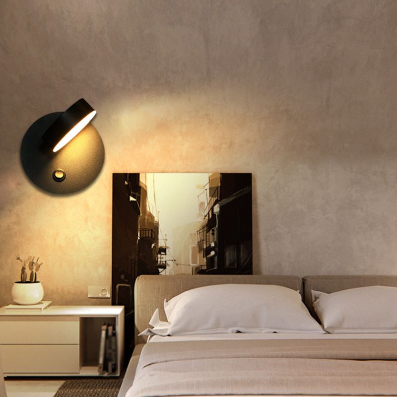 Lampada montata a parete circolare Postmoderna semplicità lampada a monte acrilica per soggiorno