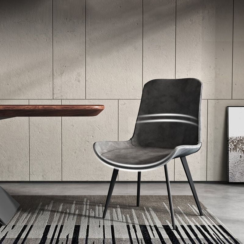 Chaises en métal de style contemporain, cuisine, salle à manger, fauteuil à dossier solide