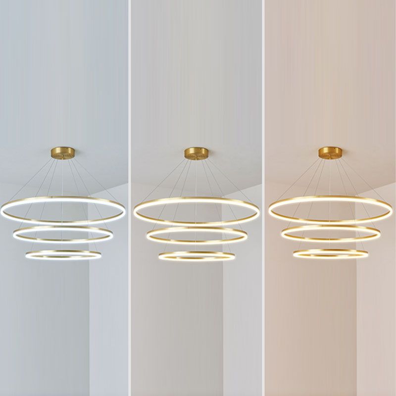 Lámpara colgante de techo de lámpara colgante de múltiples capas para el salón