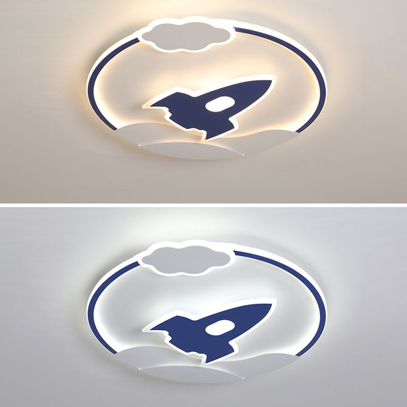 Kids Flush Mount Light Metal LED Ceiling Mount Light Fixture for Children's Room