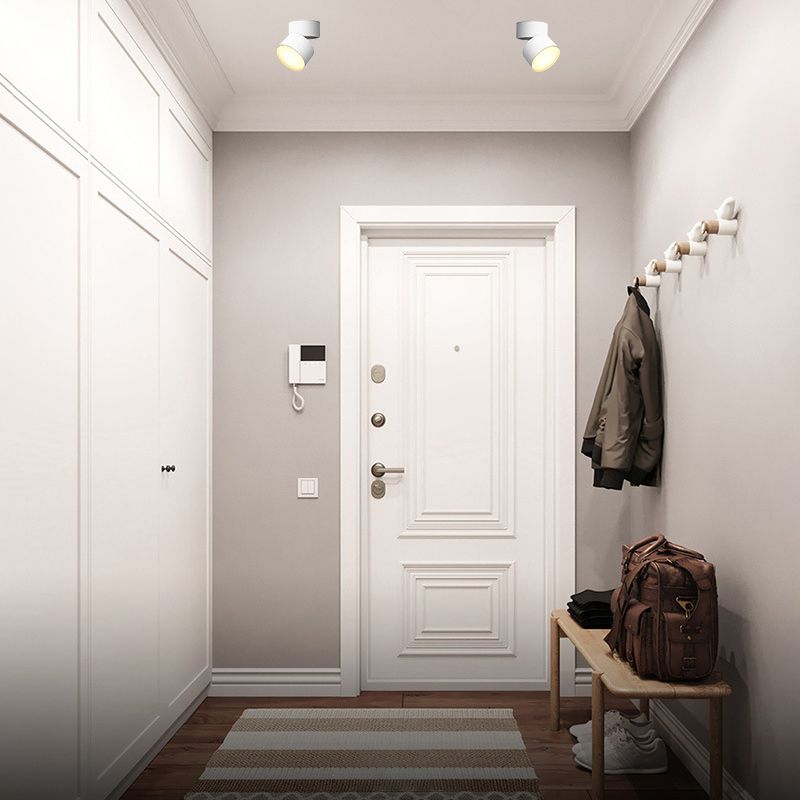 Cylinder Metal Ceiling Flush Mount Light Modern Style LED Ceiling Mounted Fixture