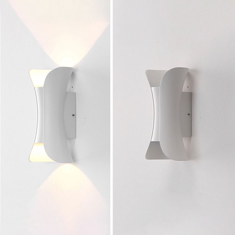 Curl Shape Wall Light Industrial Style Metal 1 Light Wall Lamp for Outdoor