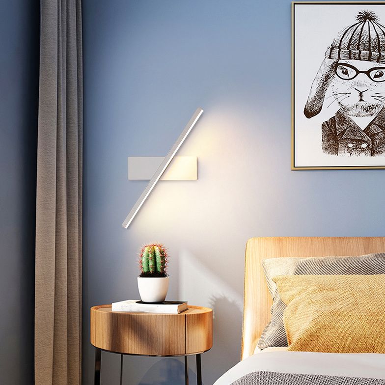 Einstellbare Metall Linear Wandleuchter 1 Licht moderne Wandmontageleuchte