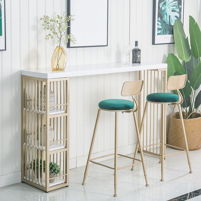 Industrial Bar Stool and Table Set 1/2/3 Pieces Rectangular Bar Table Set