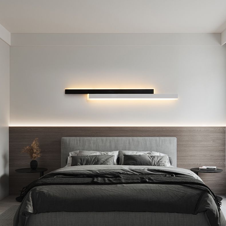 Lampada di scarpe con foglie rettangolari moderne sconde acriliche in stile minimalista