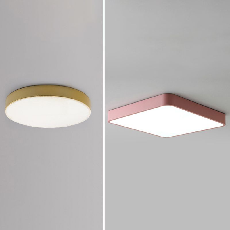 Flush moderne Mont Ceiling Fixture Éclairage Acrylique Montage