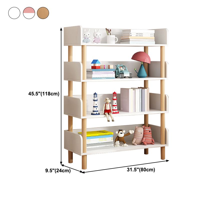 Modern Style Bookshelf Engineer Wood Open Back Bookcase for Home