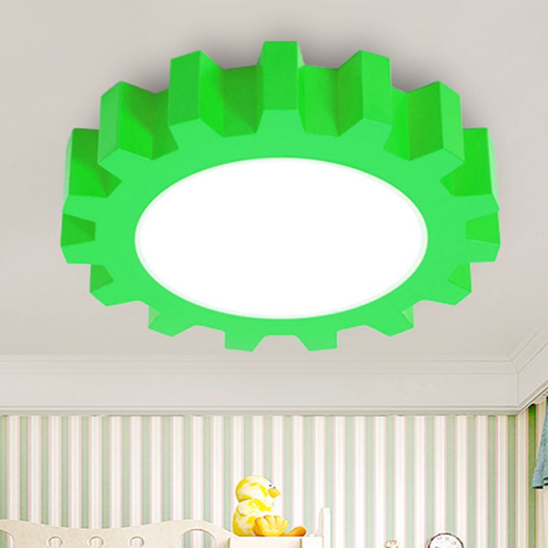 Metal Gear Ceiling Mount Light Cartoon LED Ceiling Light for Kindergarten