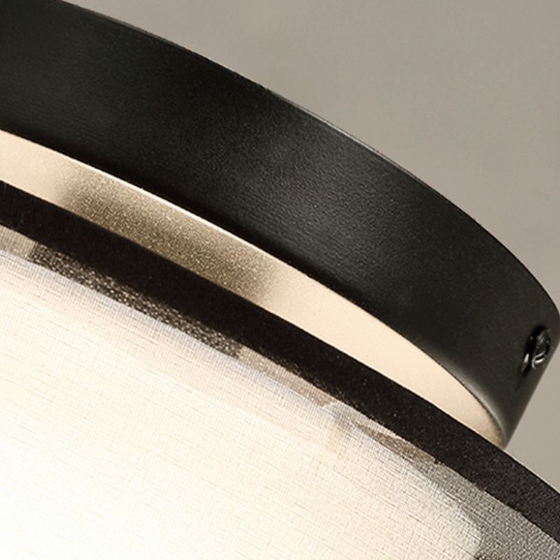 Plafoniera da incasso in tessuto stile cinese quadrata/rotonda per sala da pranzo