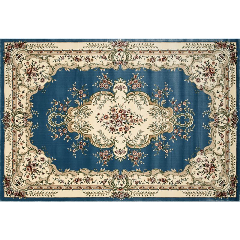 Alfombra de alfombra de alfombra estampada de flores victoriana alfombra antideslizante alfombra de interior para sala de estar para sala de estar