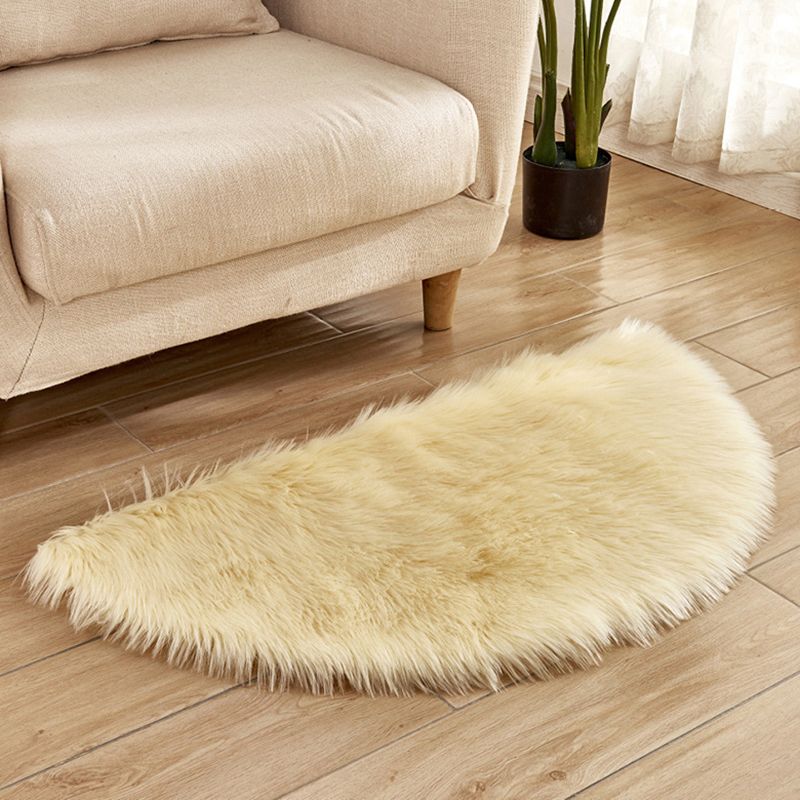 Multi-Color Novelty Rug Fuzzy Solid Color Indoor Rug Pet Friendly Washable Easy Care Area Carpet for Living Room