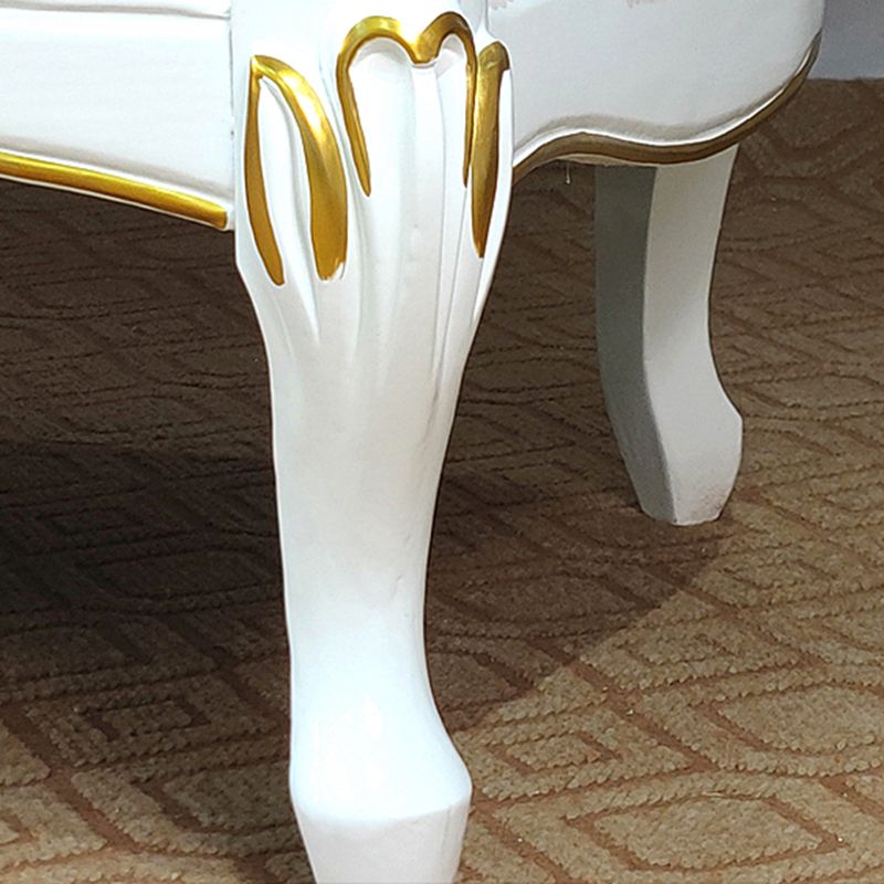 Glam Chaise Lounge Couch Leather Chaise Lounge Chair with Legs