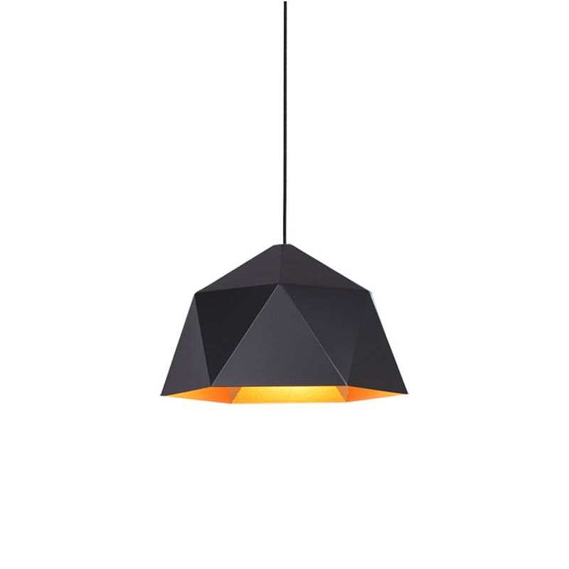Geometric Ceiling Pendant Lamp Modern Style Metal Pendant Light Fixture for Restaurant